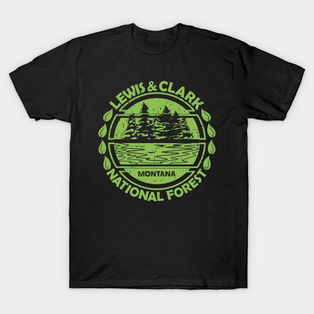 Lewis And Clark National Forest, Montana State, Nature Landscape T-Shirt by Jahmar Anderson